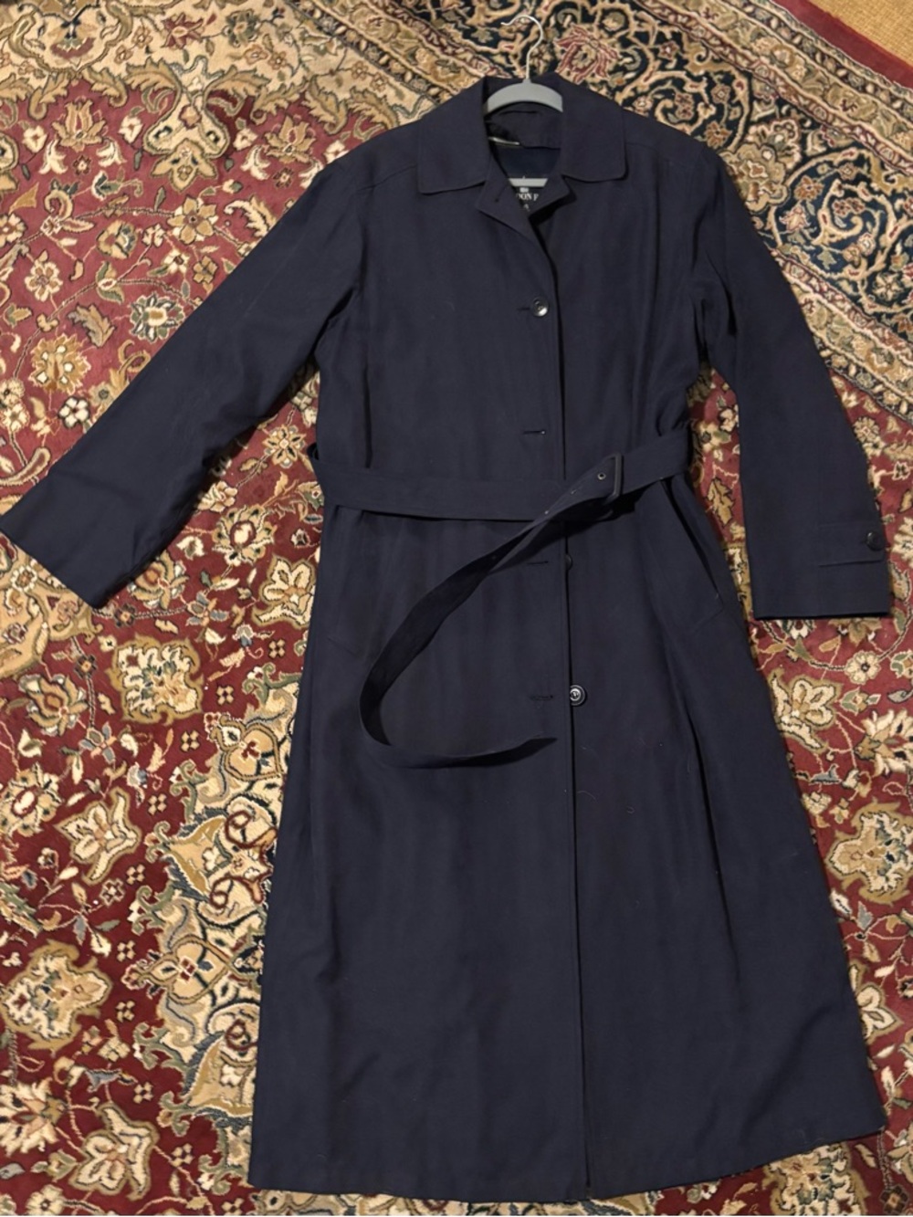 London Fog Navy Trench Coat
